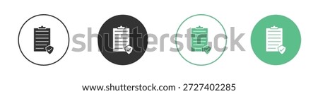 Consent icons concept set. Glyph Vector Illustrations
