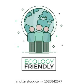 Conservation activism icon - Ecology friendly - Editable stroke