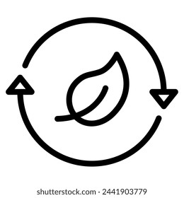 Conservation ecology object icon illustration