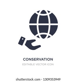 conservation icon on white background. Simple element illustration from Nature concept. conservation icon symbol design.