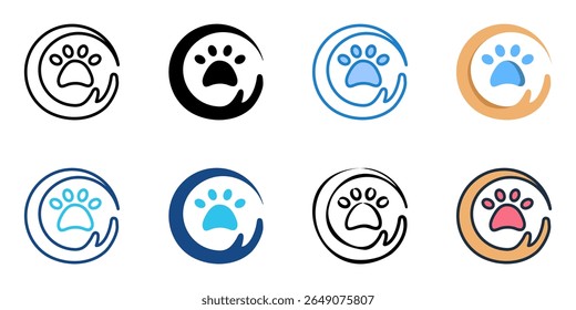 Conservation icon set multiple style collection 
