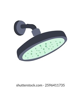 conservation low flow showerhead cartoon. eco friendly, efficient bathroom, reduce environment conservation low flow showerhead sign. isolated symbol vector illustration