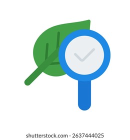 Conservation Research Vector for Wildlife Study and Park Protection. Environmental monitoring icon, national park science and care