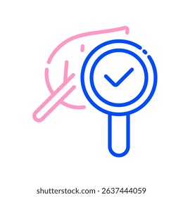 Conservation Research Vector for Wildlife Study and Park Protection. Environmental monitoring icon, national park science and care