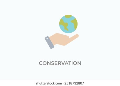 Conservation Vector Icon Or Logo Illustration