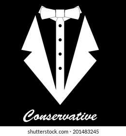 conservative vector background