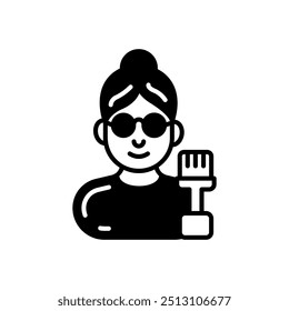 Icono de glifo de conservador, Ilustración vectorial
