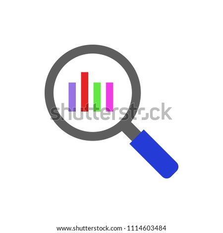 consider a diagram colored icon on white background