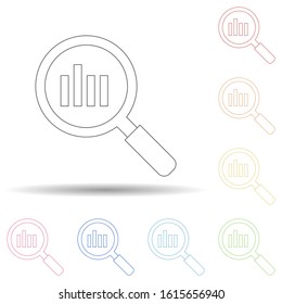 Consider a diagram in multi color style icon. Simple thin line, outline vector of programming icons for ui and ux, website or mobile application