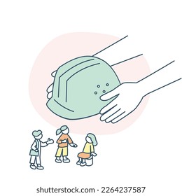 Consider a situation in which you need a helmet.
People interested in disaster prevention