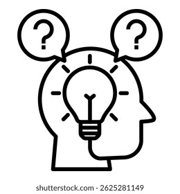 Consideration Icon Element For Design