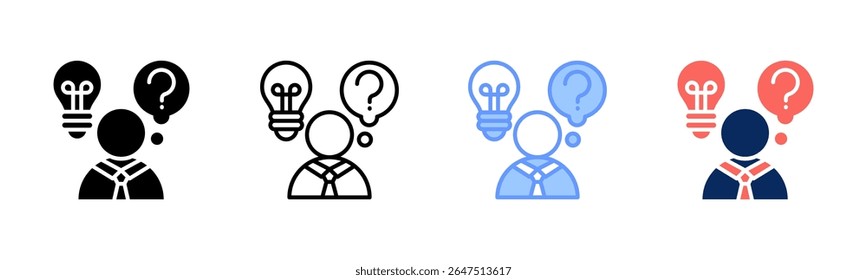 Consideration icon sheet multiple style collection