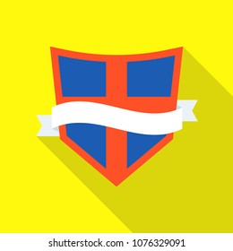 Consideration shield icon. Flat illustration of consideration shield vector icon for web