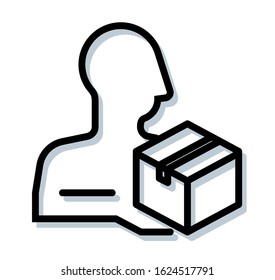Consignment Hand Delivery - Icon as EPS 10 File