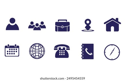 Consist of 10 icon for resume and business design.