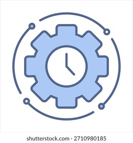 Konsistenz blaues Symbol, Vektorgrafik