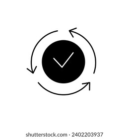 consistency concept line icon. Simple element illustration.consistency concept outline symbol design.