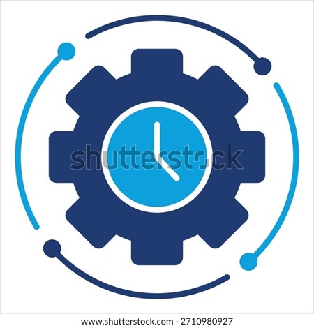 Consistency Flat Blue Icon Style