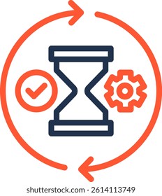 Consistency Icon Color Line Vector Illustration