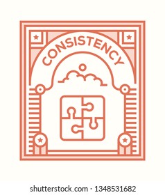 CONSISTENCY ICON CONCEPT