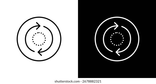 Konsistenzsymbol in bearbeitbarem Strich. EPS 10 Vektorgrafik.
