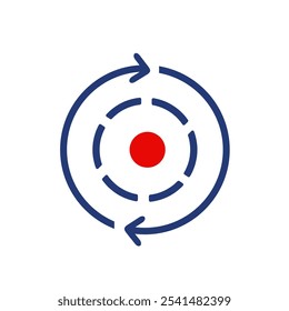 Konsistenzsymbol einzeln auf weißem Hintergrund.