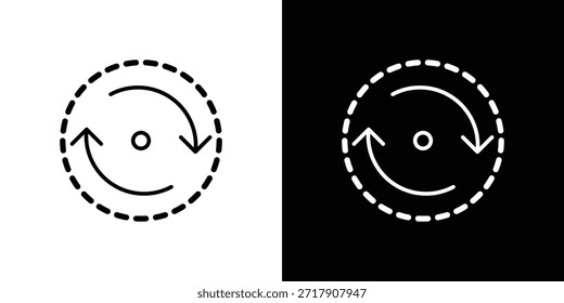 Konsistenzsymbol - Linienstil. Symbolvorlagenentwurf