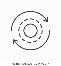 Consistency icon. line style vector icon.