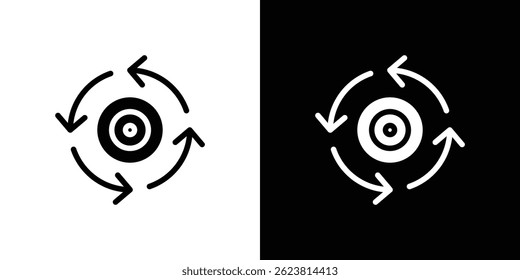 Konsistenzsymbol für das Logo des Designs der mobilen App-Benutzeroberfläche.