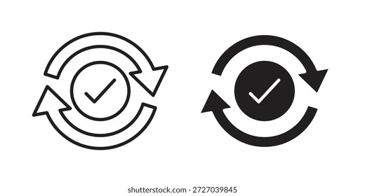 Konsistenzsymbol auf weißem Hintergrund. Stock-Vektorsymbol