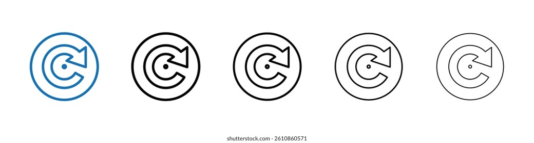Consistency icon Outline vector logo for web ui