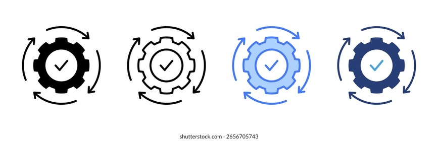 Consistency icon sheet multiple style collection