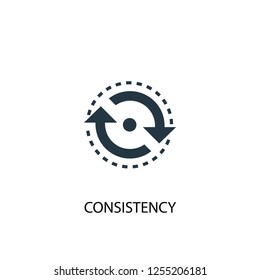 consistency icon. Simple element illustration. consistency concept symbol design. Can be used for web and mobile.