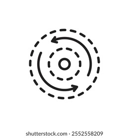 Consistency icon Simple thin outline
