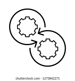 Das Konsistenzsymbol. dünn. Einziger weißer Hintergrund.