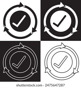 Consistency line icon. isolated on white and black background. EPS 10