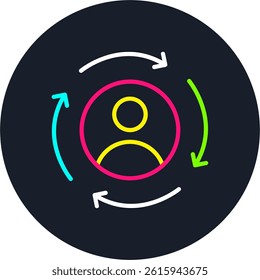 Consistency Line Multi Colour Circle