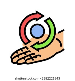 consistency motivation color icon vector. consistency motivation sign. isolated symbol illustration