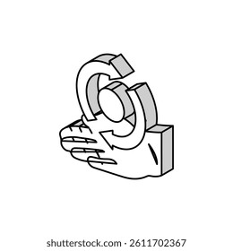 consistency motivation isometric icon vector. consistency motivation sign. isolated symbol illustration