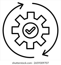 Consistency Outline Icon Vector Illustration