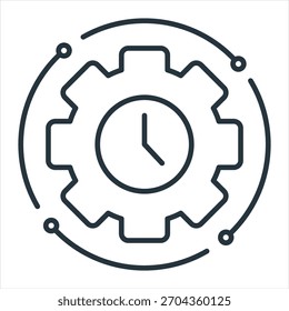 Consistency Outline Icon Vector Illustration