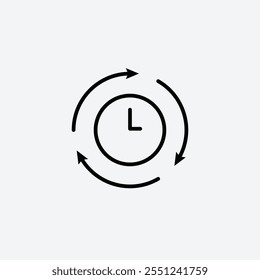 Consistency thin liner icon isolated.
