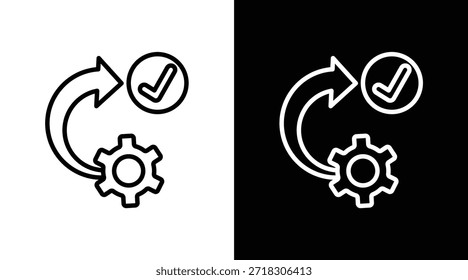 Versión de consistencia de dos tonos en fondo blanco y negro