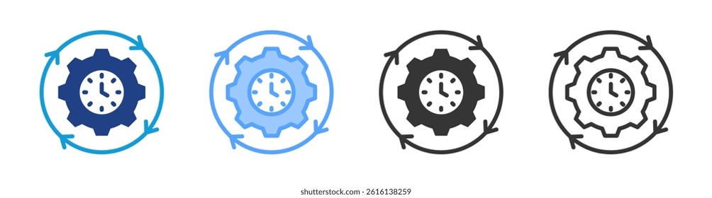 Consistent icon set multiple style collection