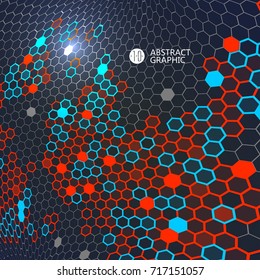 Consisting of colorful little, radial graphics, abstract background.