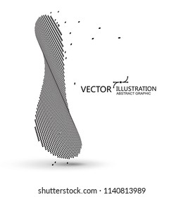 Consisting of particles abstract background,Technological sense Illustrations.