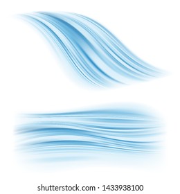 Consisting of streamlines blue abstract background material.It's vector art so it's easy to edit.
