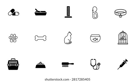 The consists of 20 black and white line arranged in a grid. The represent various modes of transportation such as an airplane, bus, train, bicycle, car, scooter, hot air balloon, ship, boat, and motorcycle. Additionally, there are depicting travel-related like a bus stop, clock, camera, magnifying glass, briefcase, train station, suitcase, umbrella, telescope, and binoculars. The are simple, minimalistic line with no fill colors, emphasizing clarity and easy recognition. The composition is...