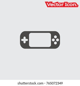 Console controller icon isolated sign symbol and flat style for app, web and digital design. Vector illustration.