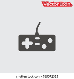 Console controller icon isolated sign symbol and flat style for app, web and digital design. Vector illustration.